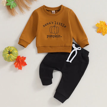 Two piece brown and black halloween outfit toddler and infant