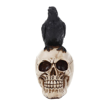 Scary Skull and Crow Prop Halloween Decoration