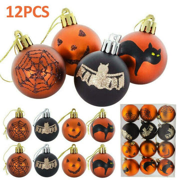 Twelve Piece Mini Halloween Tree Ornaments