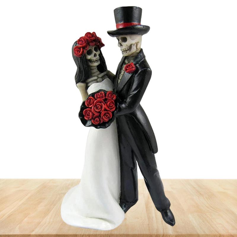 Halloween Vintage Ghost Couple Statue