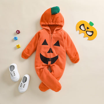 Pumpkin Hooded Romper