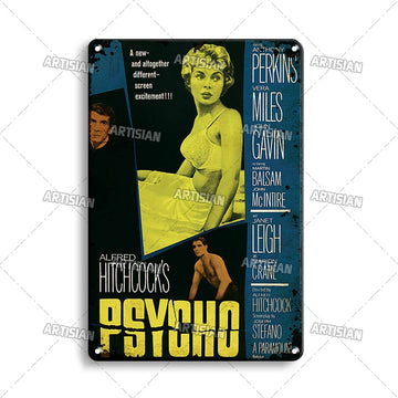 Classic Horror Movie Metal Plaque