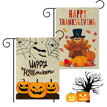 Double-Sided Halloween Decoration Flag