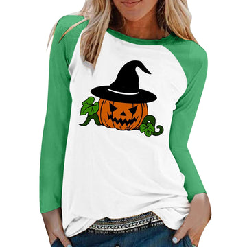 Halloween Print Long Sleeve Shirt